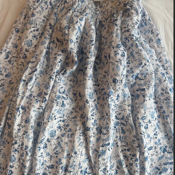 Reformation Shannon Linen Two Piece in Color Nile - Size 2 - Picture 5 of 7